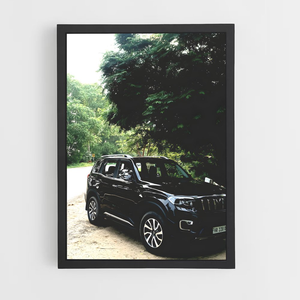 Poster Noir de la Nuit – affiche Mahindra (vue 2)